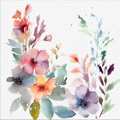 page dividers, clipart, watercolour, white background, white 8k