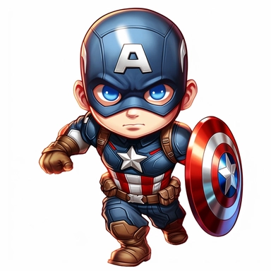 Captain america clipart cute, pop
