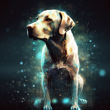 Create a piece of digital art using only labrador clipart. The catch? Your Labrador must be depicted in an unexpected or unusual way. Maybe your Labrador is floating in space, or has become a mythical creature like a centaur or mermaid. Maybe your Labrador is an important figure in a futuristic society or an ancient civilization. Whatever you choose, your goal is to transform the familiar Labrador into something entirely new and exciting. Have fun exploring the possibilities