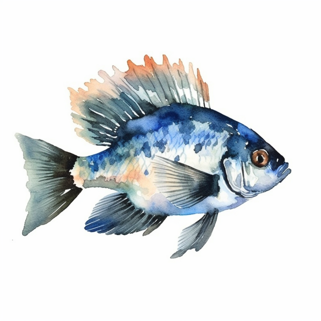 blue fish cliparts