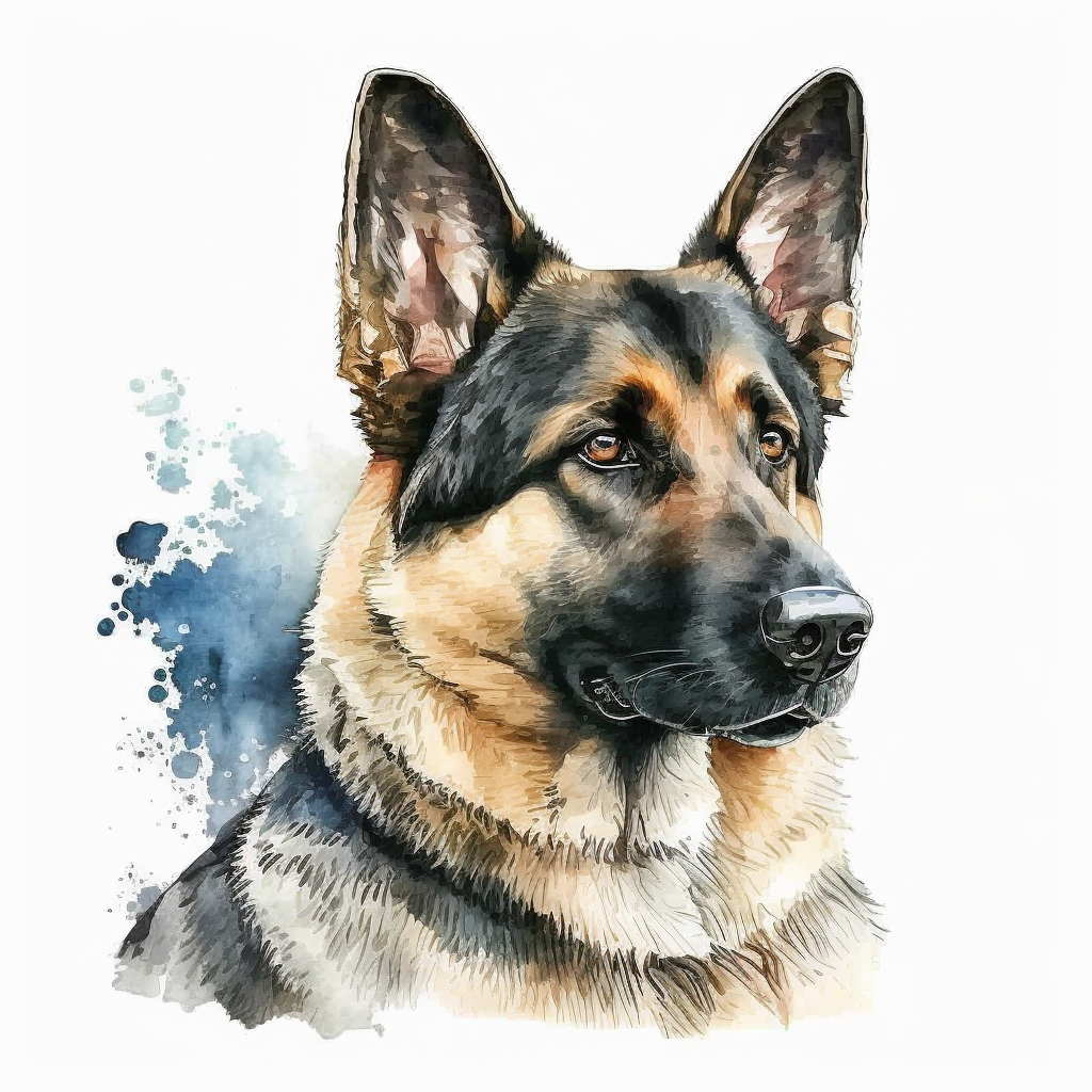 german shepherd clipart