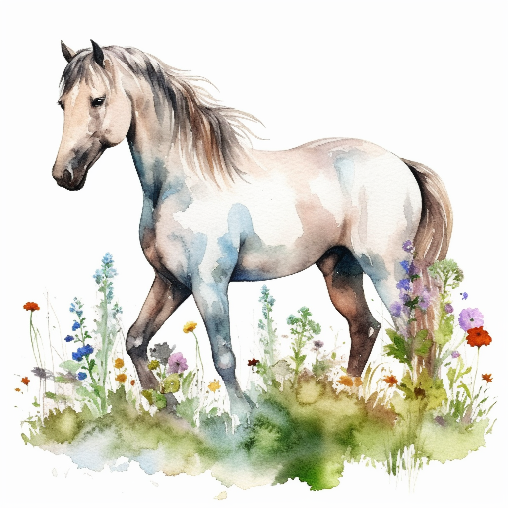 horse shadow cliparts