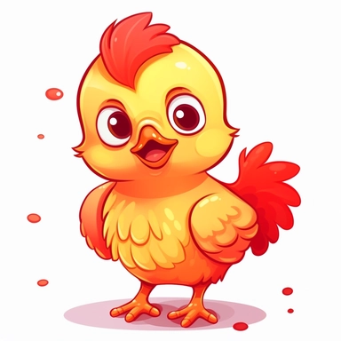 cute hen clipart