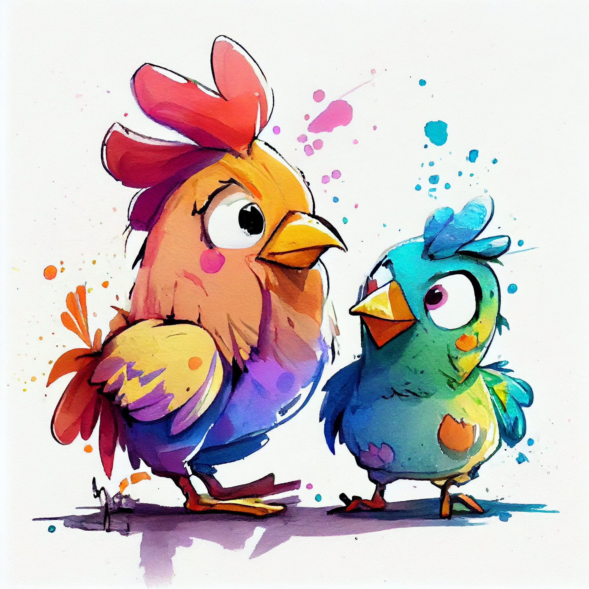 hen clipart black and white