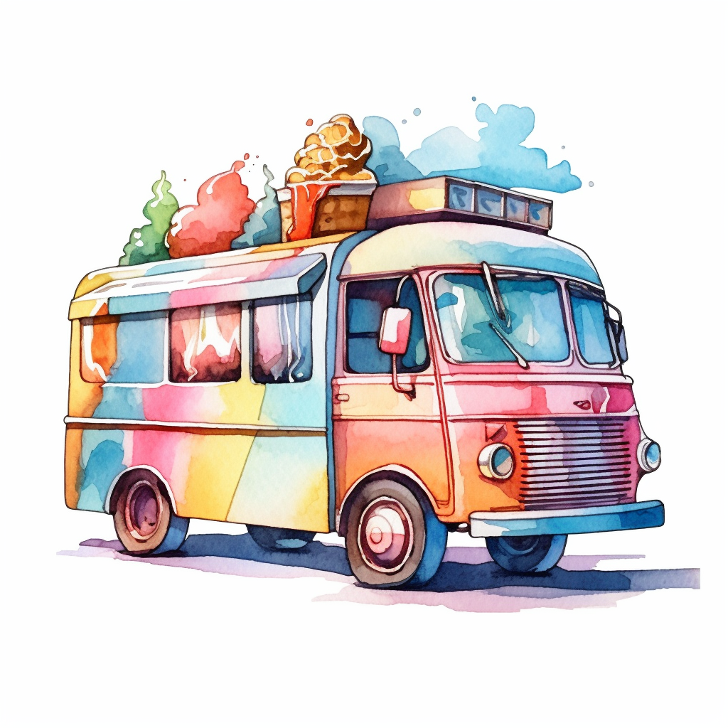 ice cream truck clipart