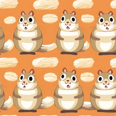 cute Siberian chipmunk, clipart