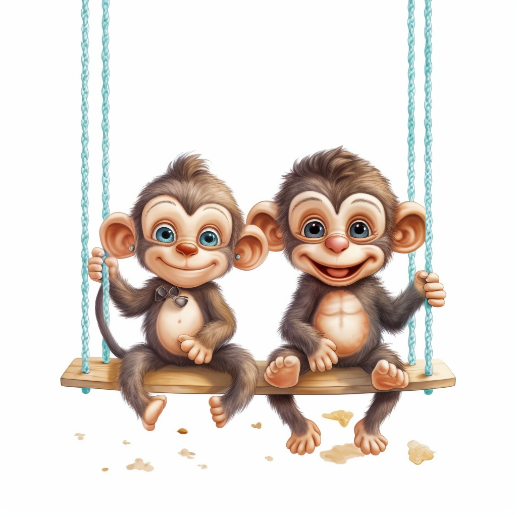 happy monkey cliparts