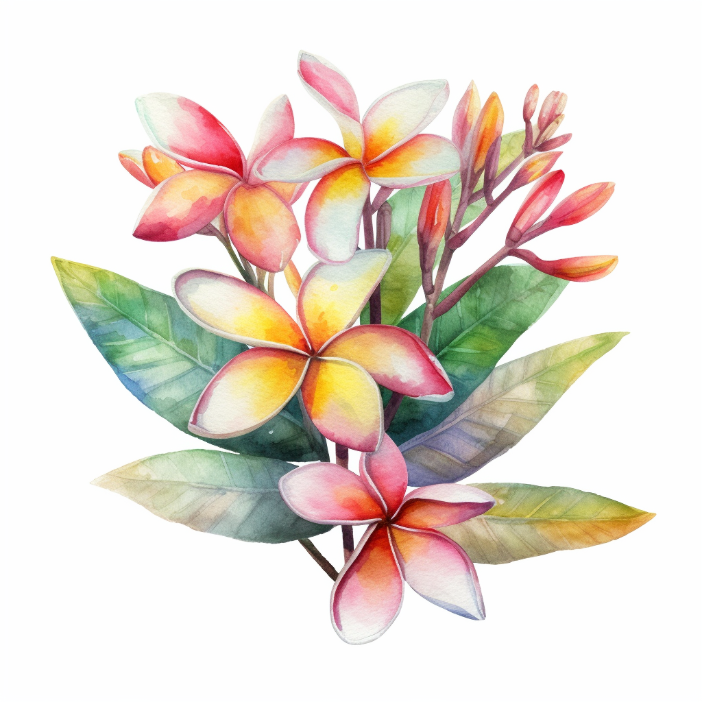 frangipani clipart