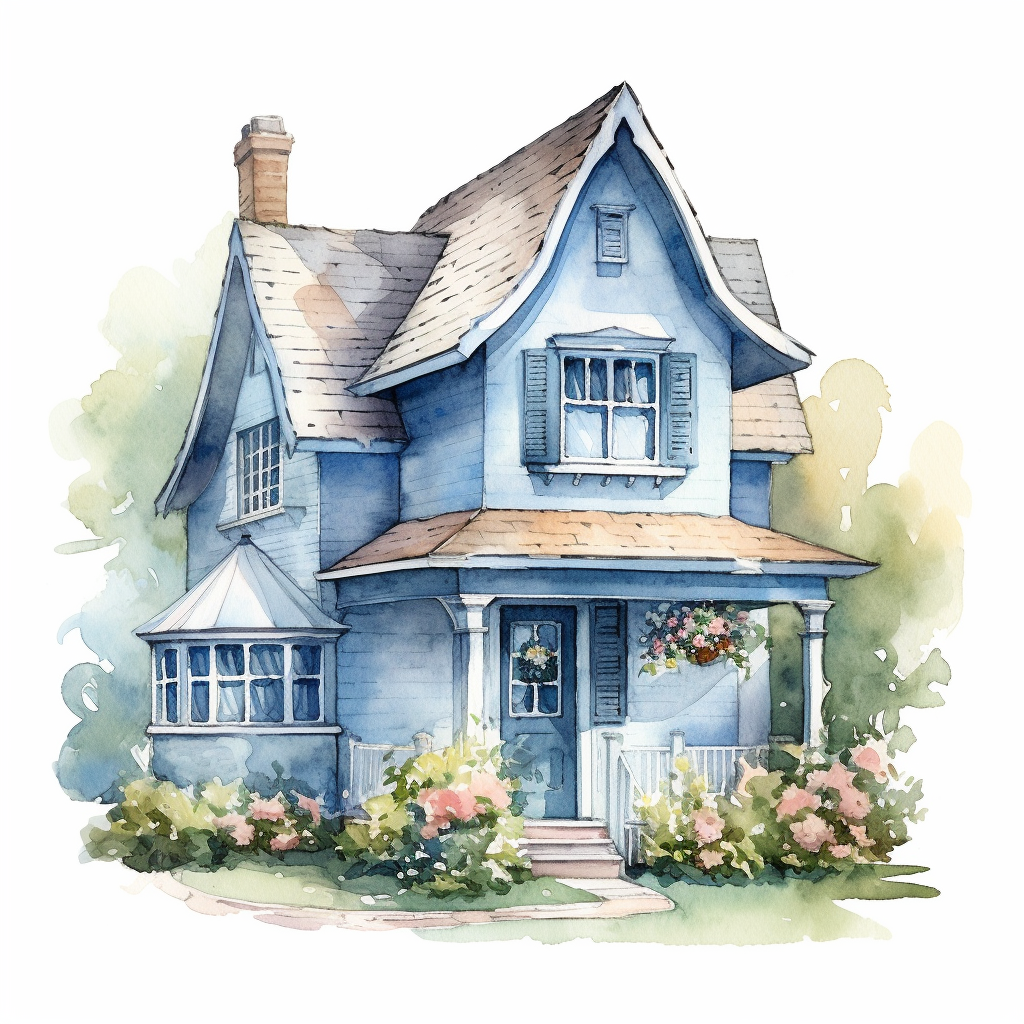 a frame house cliparts