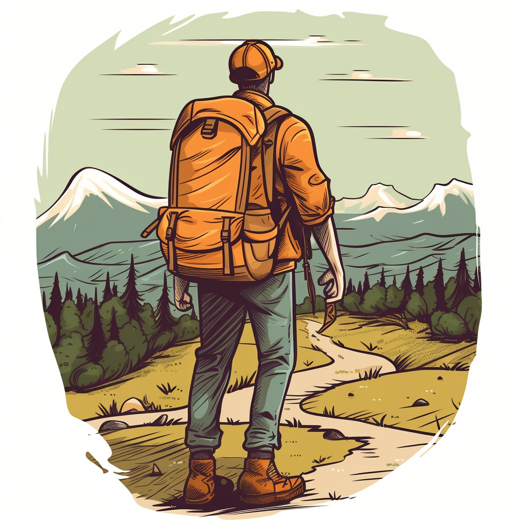 hiker cliparts