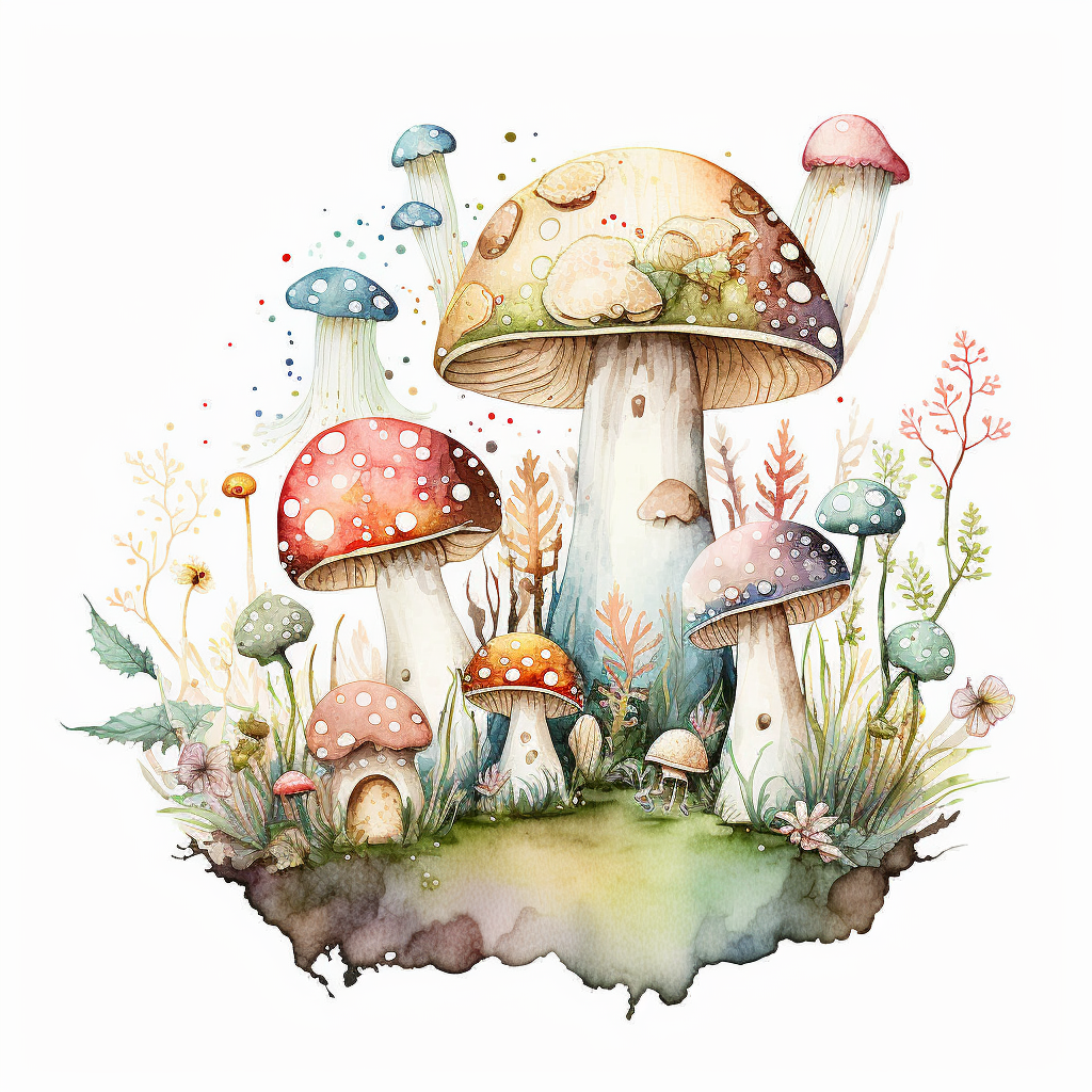 fairy toadstool cliparts