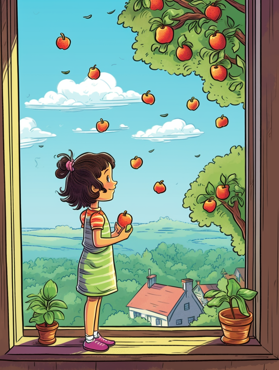 cartoon apple clipart