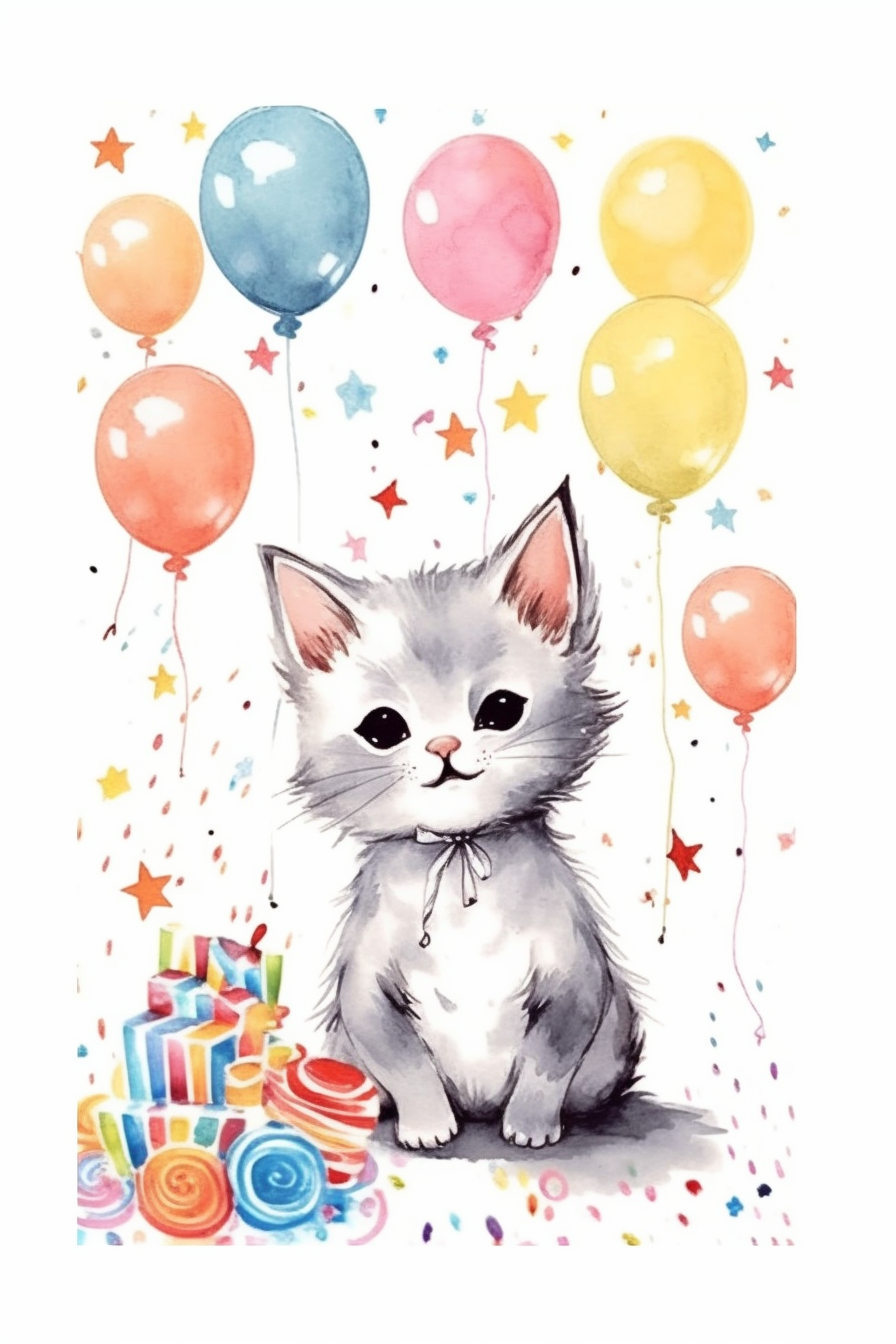 cute kitten clipart