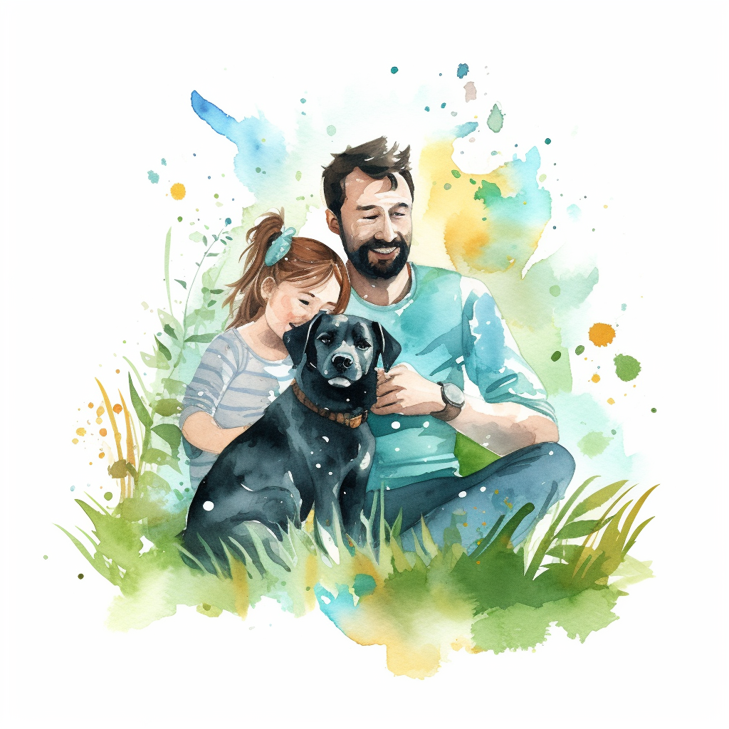 holding dog cliparts