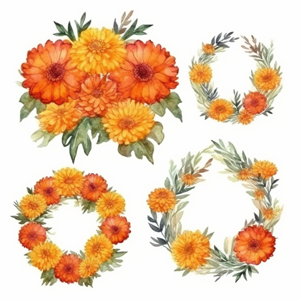 marigolds cliparts