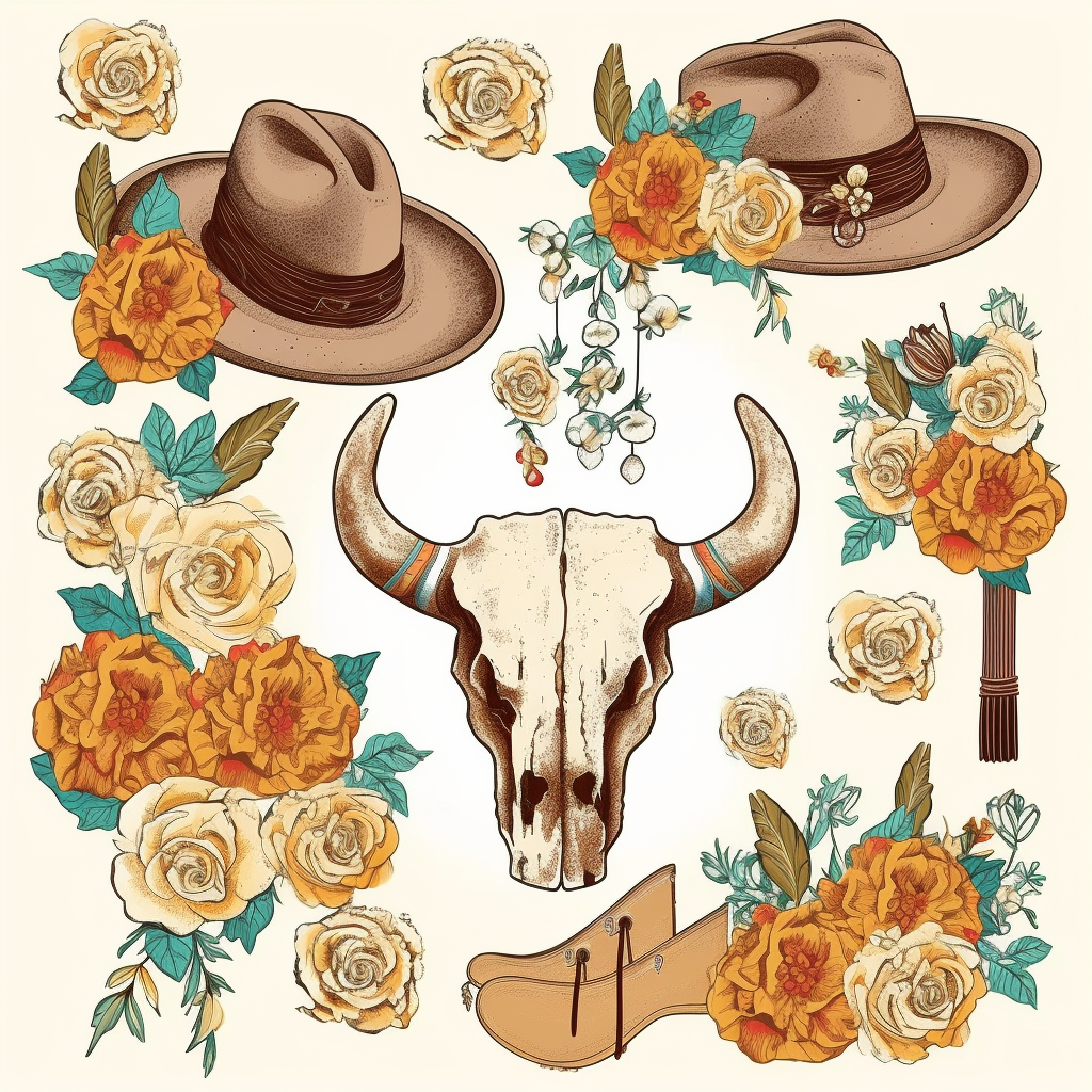 cowgirl hat clipart