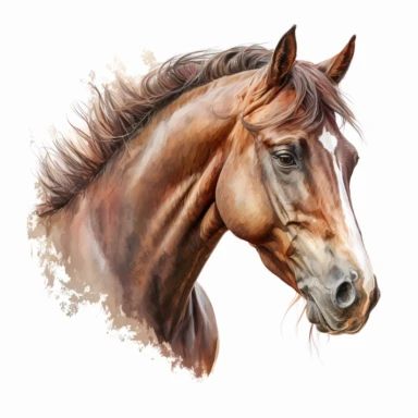 horse head clip art , white background