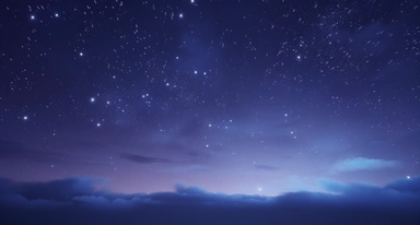 sky in blue with hundreds of stars blue sky background royalty free clipart, in the style of rendered in unreal engine, dark violet, soft atmospheric perspective, referential painting, 8k resolution, attention to fur and feathers texture, layered mesh