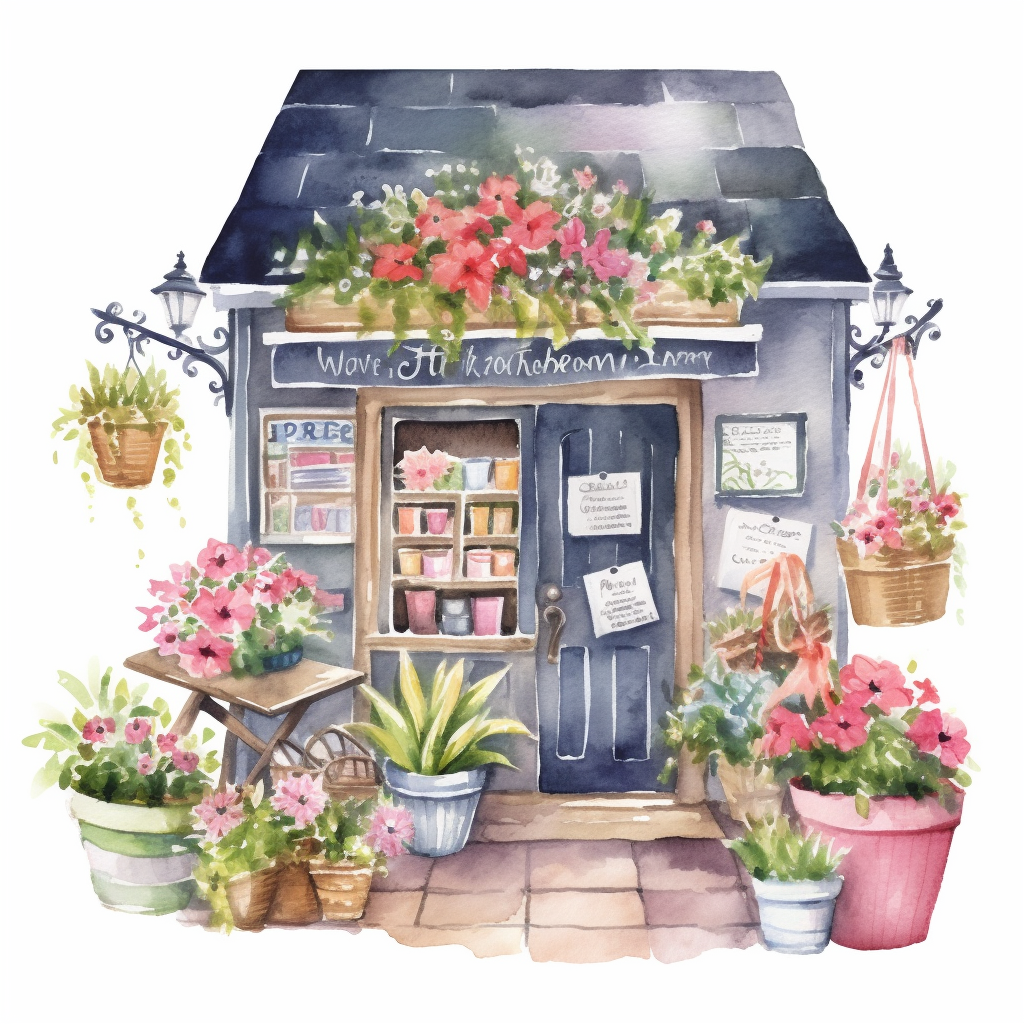 flower shop cliparts