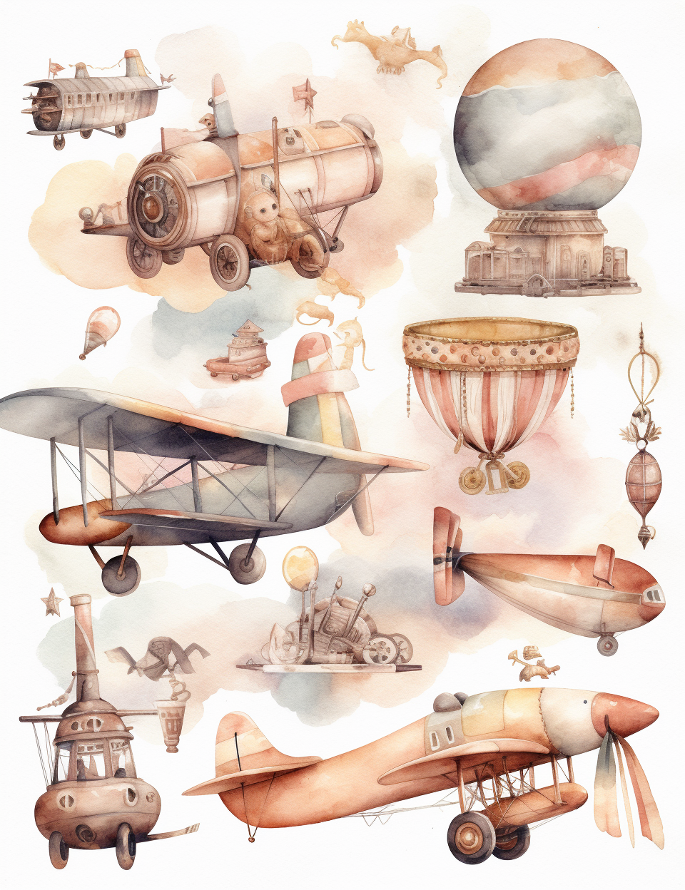 cute aviator cliparts