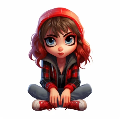 baby mayday parker, spider verse clipart