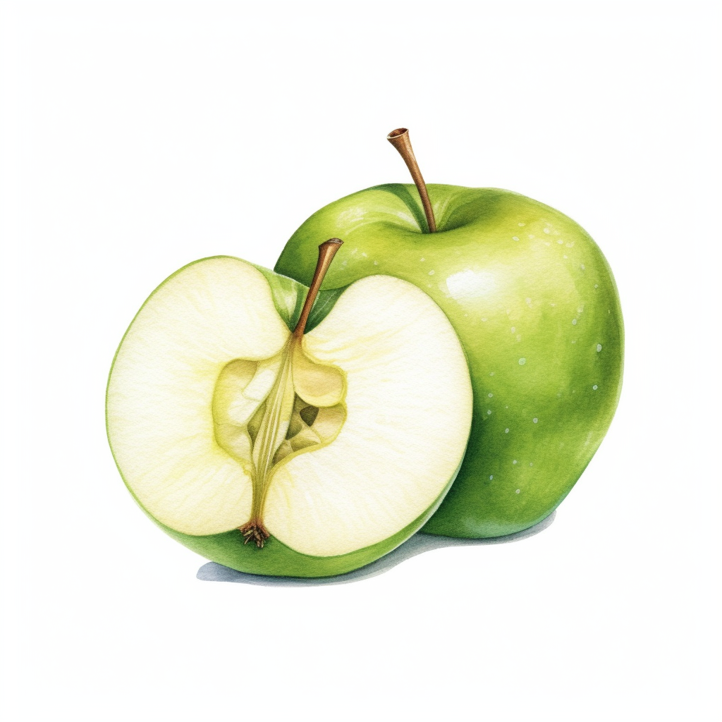 green apple clipart
