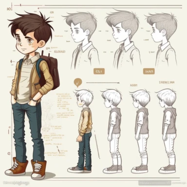 male child basic learning method, full body, cartoon, vector, sharp focus, super detailed, illustration, 16:9, v4, q2, 16k, High quality, clipart