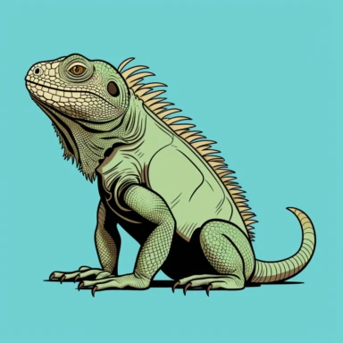 A mesmerizing iguana comes to life in a clean and simple line art clipart. With its distinctive scales and elongated body, this elegant reptile showcases its unique charm. The minimalist style emphasizes the iguana's sleek silhouette, capturing its essence without any distractions. Let this captivating clipart of an iguana add a touch of nature's wonder to your designs. T-shirt design graphic, vector, contour, no background.