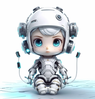 computer animators and 3d modelers from designbytes digital art, clipart, and vectors, the global leader in digital, in the style of jeremiah ketner, futuristic robots, dark white and light silver, cute cartoonish designs, prateep kochabua, realistic lighting, rtx