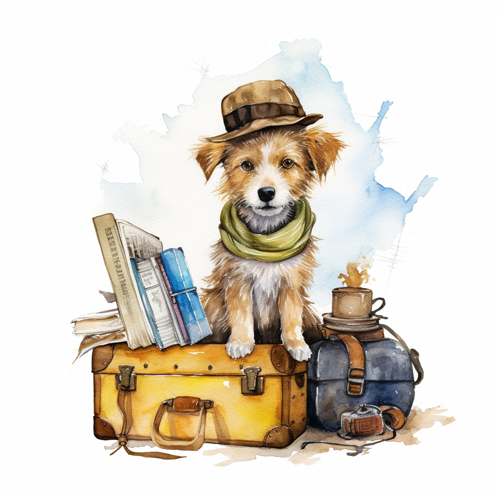 holding dog cliparts