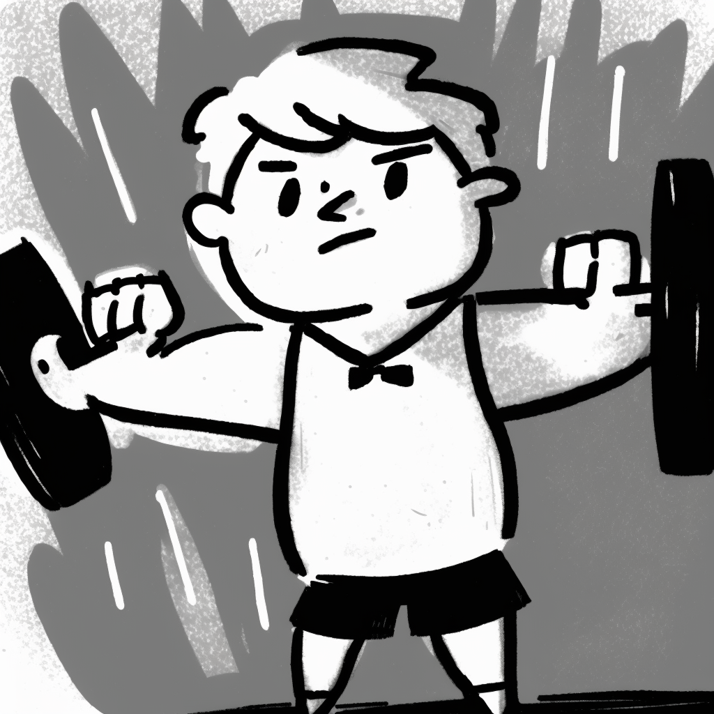 lifting weights clipart
