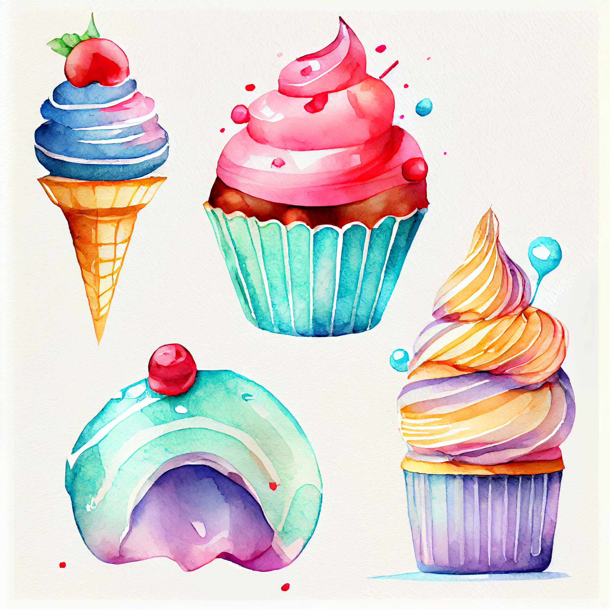 fancy cupcake cliparts