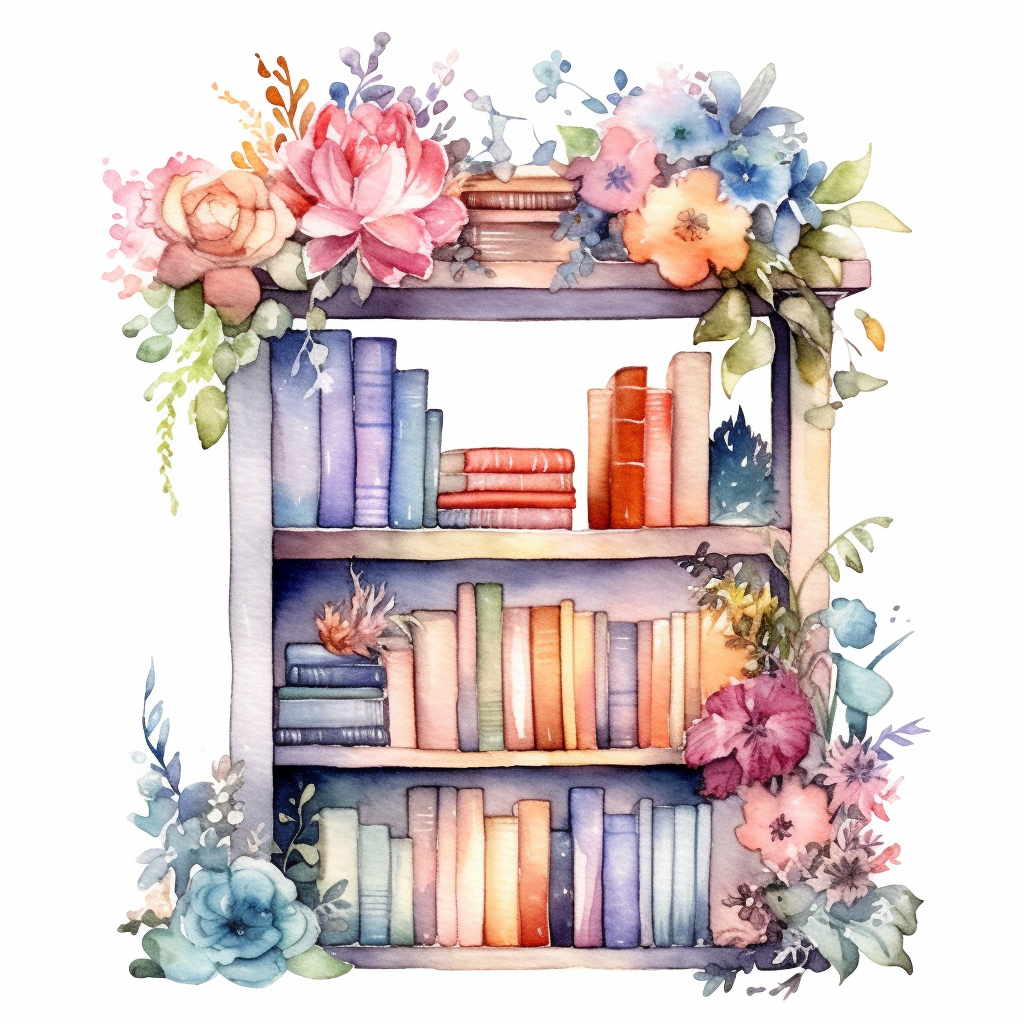 bookshelf cliparts