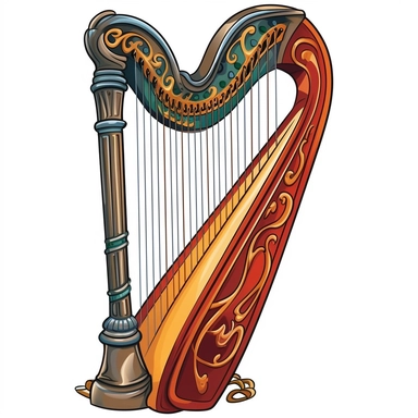 Harp clipart