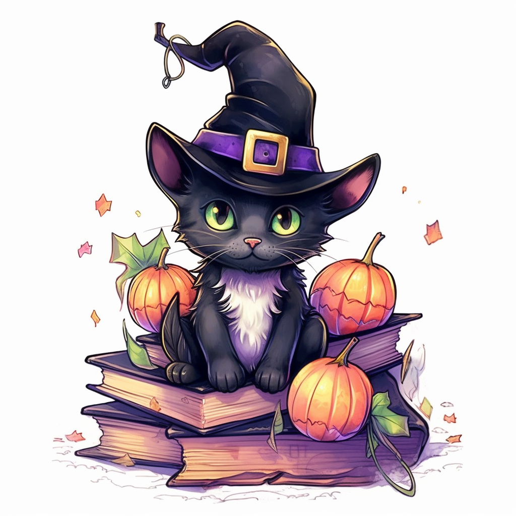 halloween cat clipart