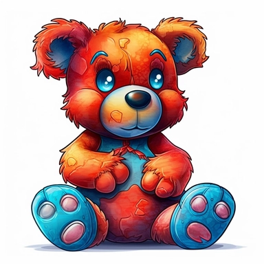 vivid teddy bear clipart