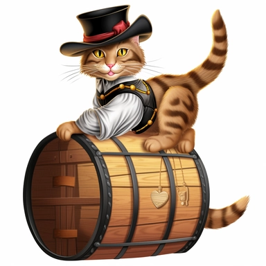 western cat house female entertainer clipart