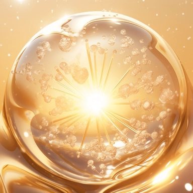 pearl flower bubble in the sun in the desert free stock photo, illustration and clipart, in the style of light gold and light amber, futuristic design, metallic rotation, poured, hyper-realistic oil, enchanting lighting, kintsugi