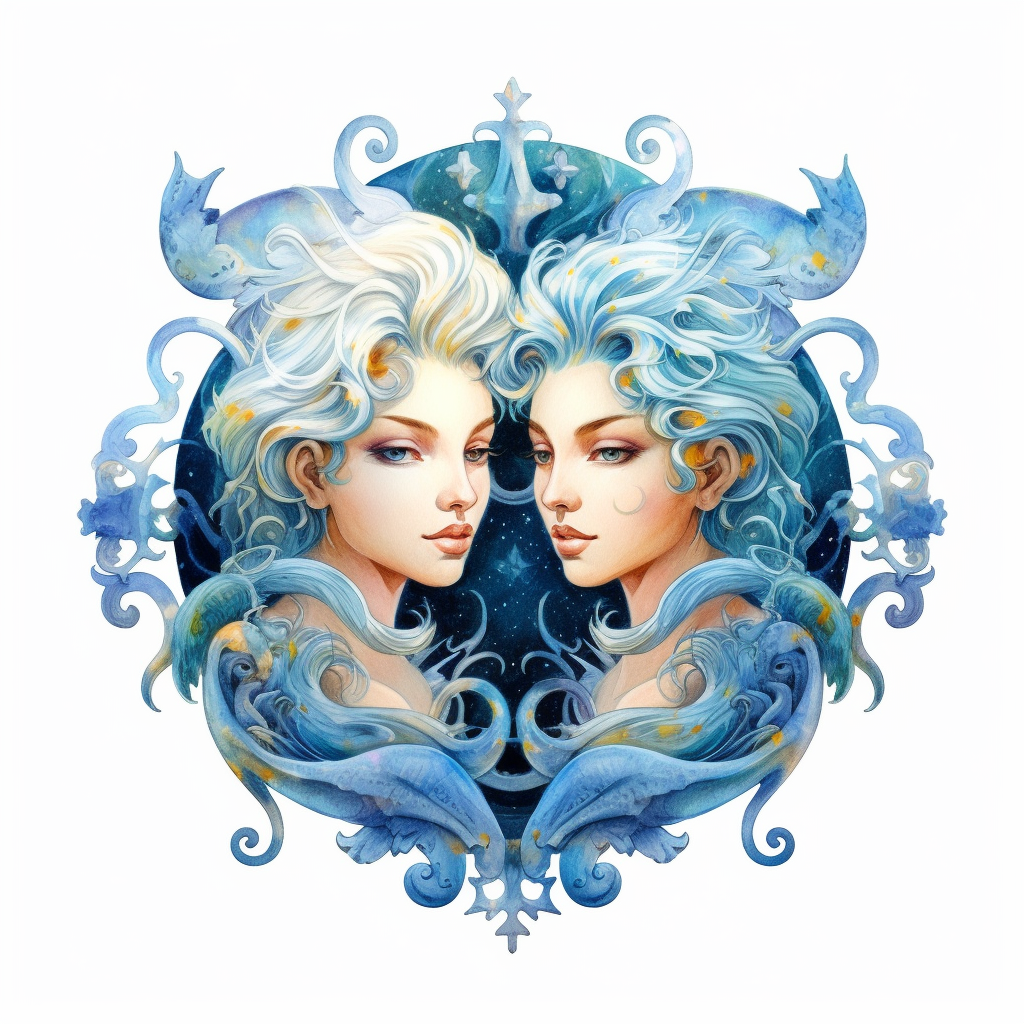 mystical astrological Gemini zodiac sign, fantasy, fairytale, storybook ...