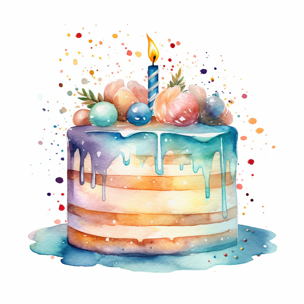 happy birthday cake clipart
