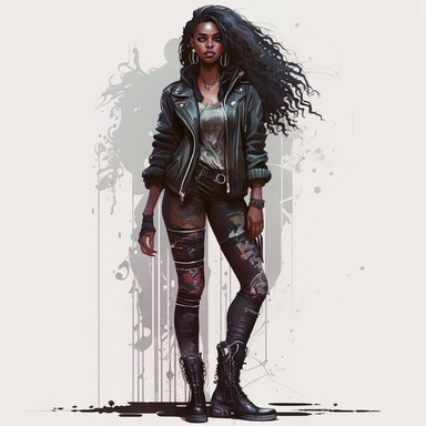 full body standing in ankle boots Fashion clothes clipart clothes Chanel , Nike,fashionable multicolored, black melanated, women wearing eyelashes, long hair fashion model,clear illustrations , cartoon sharp focus, illustration, art by artgerm and greg rutkowski