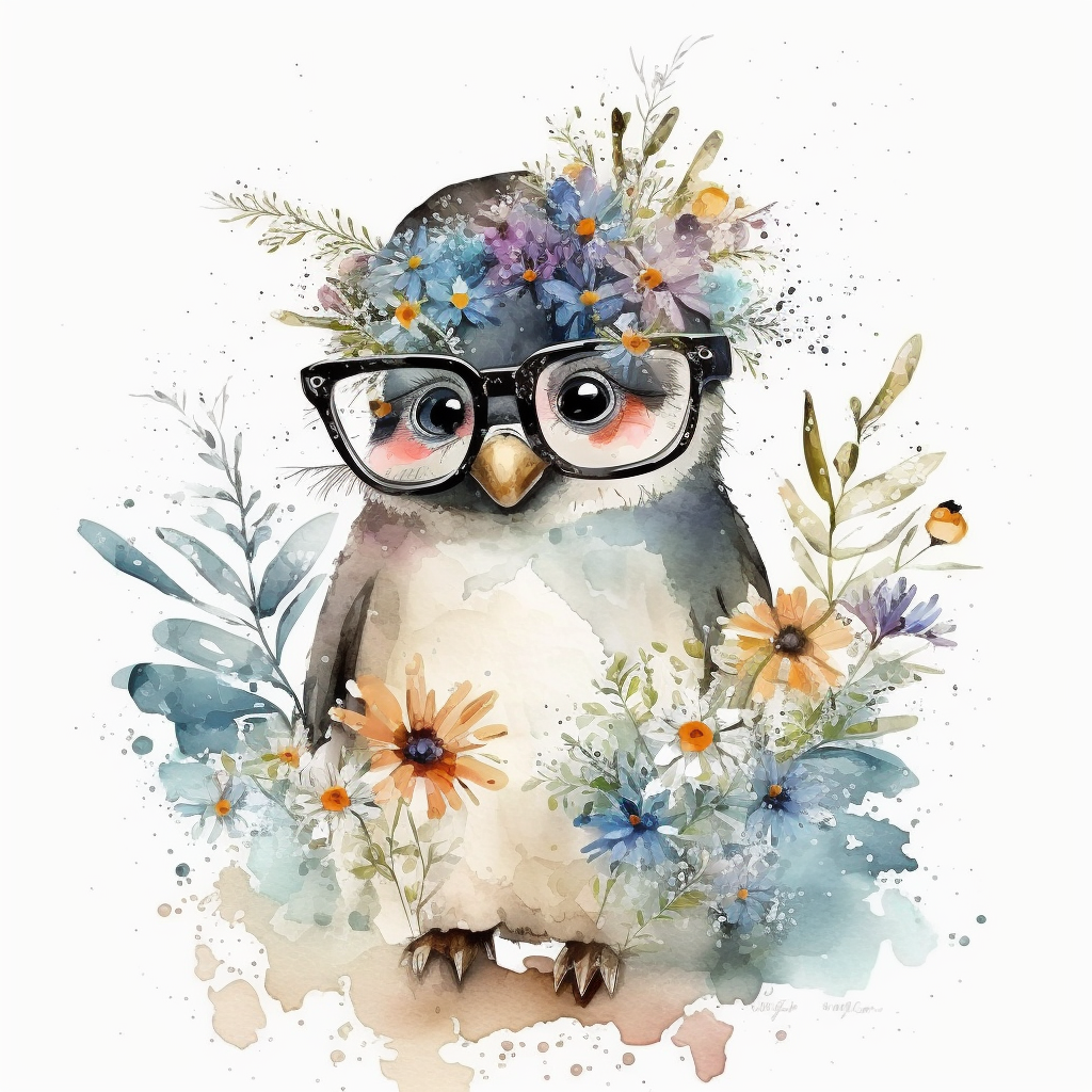 christmas penguin clipart
