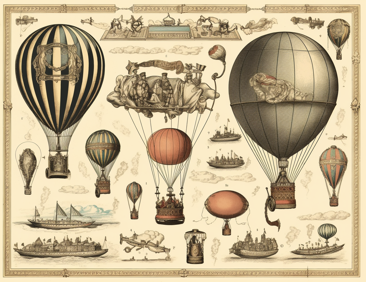 birds line cliparts