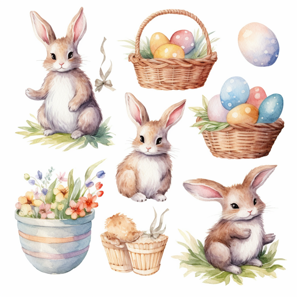 easter basket clipart