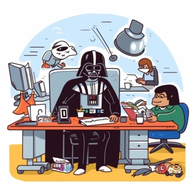 May the Productivity Force be with you Clipart