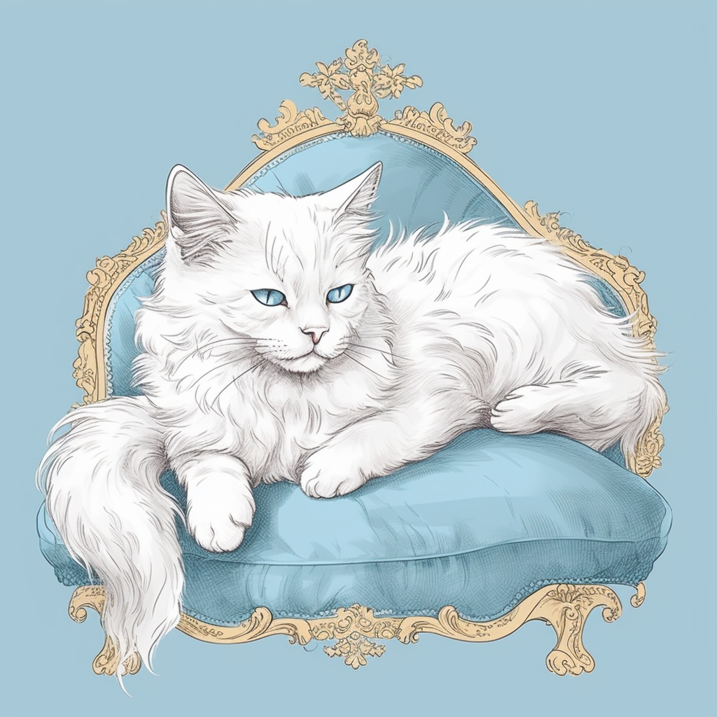 blue cat cliparts