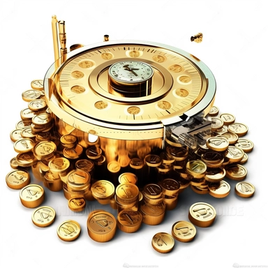 icon, clipart, coins, mone, richness, money printing machine, time to money, printing machine, money generator, coins, Time-to-money converter, Transforming time into golden coins, Mechanism of turning minutes into dollars, The engine of monetary growth, white background
