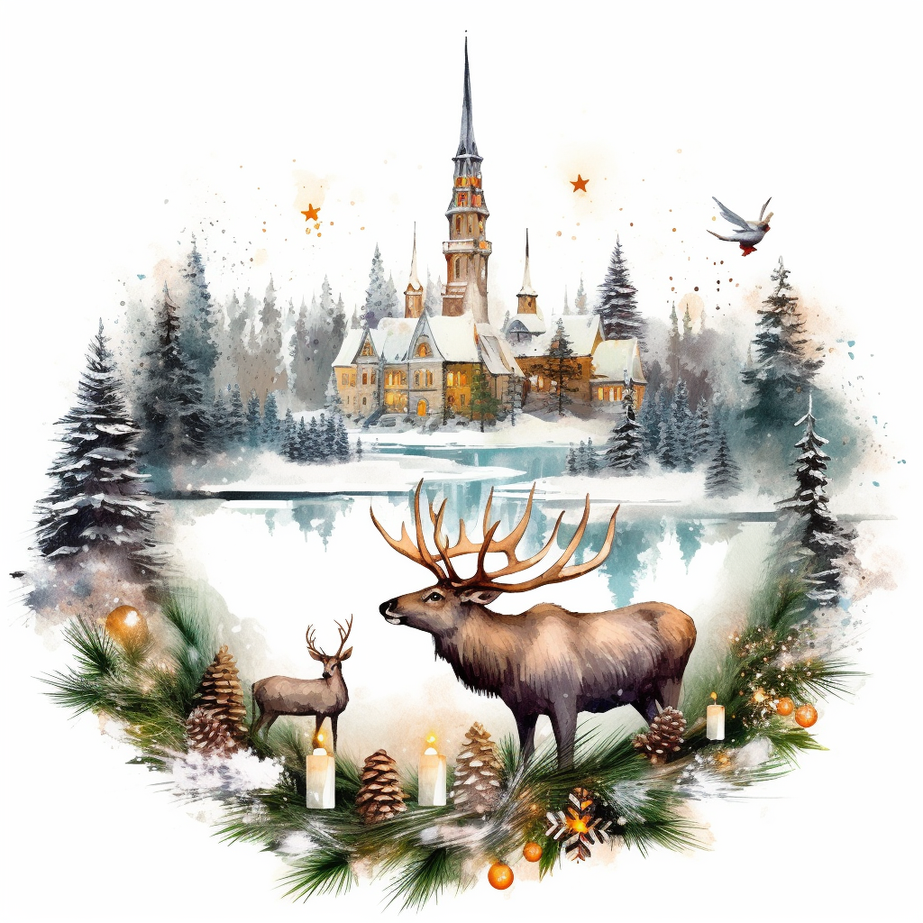advent wreath clipart