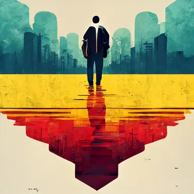 ethics, morality, moral psychology, value judgment, right and wrong behavior, ethics and christianity, people on streets, vector clipart, digital painting artwork 8k octane, simple digital illustration