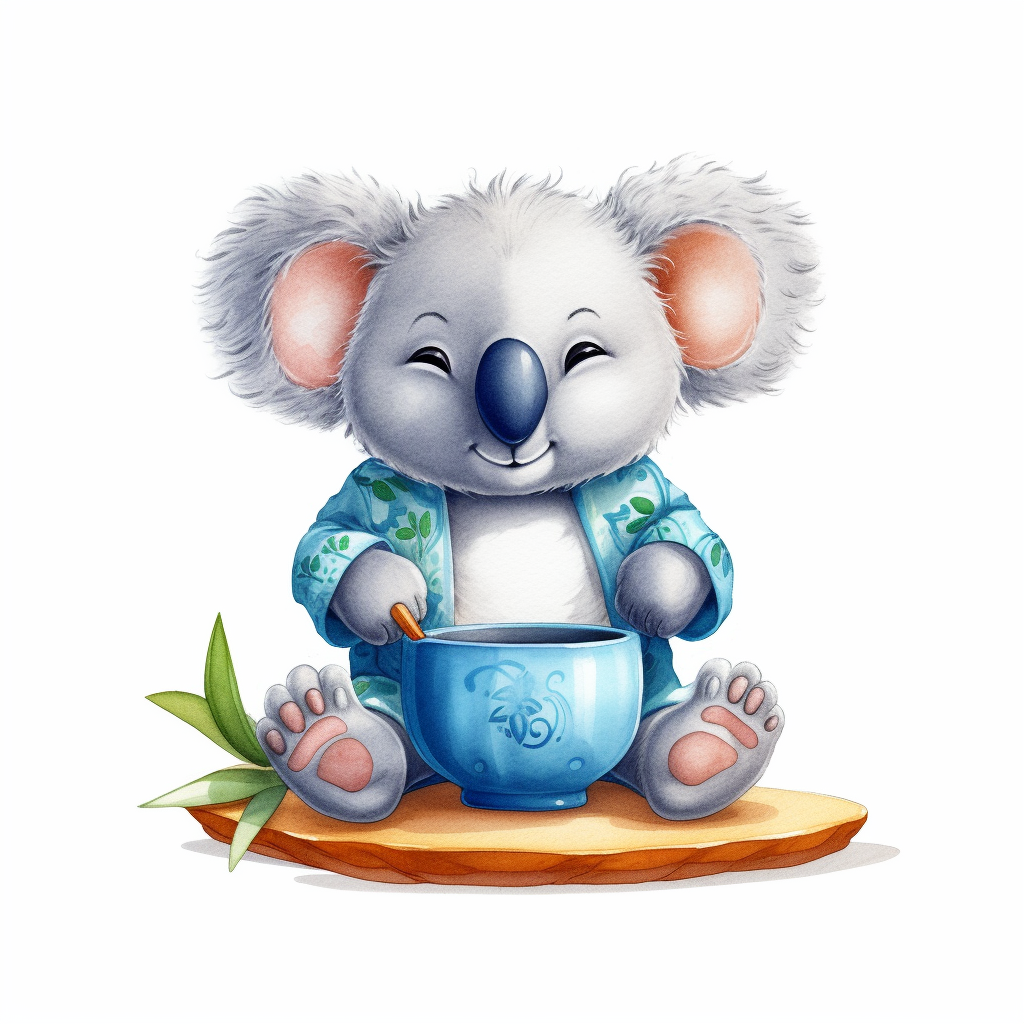 happy koala cliparts